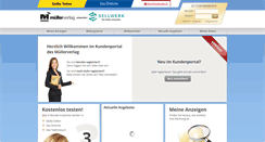 Desktop Screenshot of kundenportal.muellerverlag.de